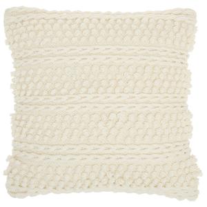 Декоративная подушка Mina Victory Life Styles с ткаными полосками, цвет Ivory