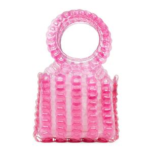 Розовая квадратная маленькая сумка-тоут EE HANDCRAFTED PRODUCTS