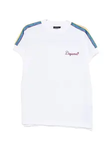 Полосатая футболка Dsquared2, белый