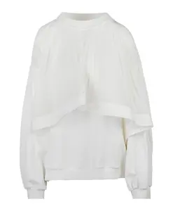 Свитшот Georgette с оборкой спереди Souvenir, белый