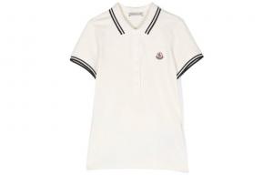 Детская футболка Moncler, белая