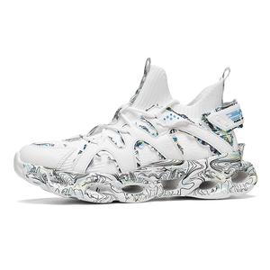 PNKE Устойчивые к истиранию дышащие повседневные туфли на скрытой платформе для мужчин белого цвета, цвет White