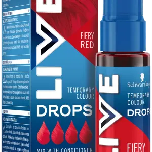 Полуперманентная краска для волос огненно-рыжий, 30 мл Live Drops, цвет fiery red