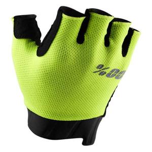 Короткие перчатки 100percent Exceeda Gel Short Gloves, желтый