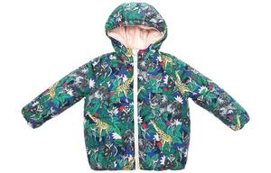 Куртка детская Kenzo с принтом, зеленый