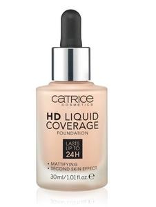 Матирующая основа для лица, 010 Light Beige, 30 мл Catrice, HD Liquid Coverage Foundation 24H