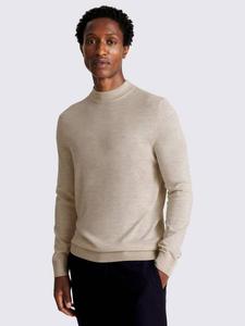 Свитер с высоким воротником из смесовой шерсти мериноса Cerise Moss, Oatmeal