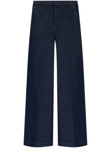 Джинсы с высокой талией Moncler, синий