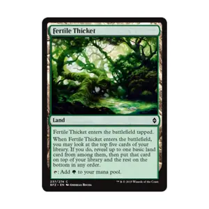 CCG Плодородная чаща (C) (Фольга), MTG - Battle for Zendikar