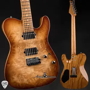 Suhr Modern T - Водопадный сучковатый клен и жареный болотный ясень - Коричневый градиент