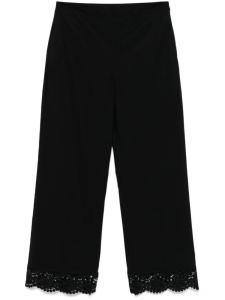 TWINSET брюки с кружевной отделкой, черный