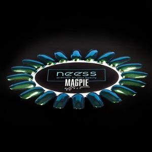 Пудра для ногтей зеленого цвета металлик, 2 г Neess, Magpie Effect