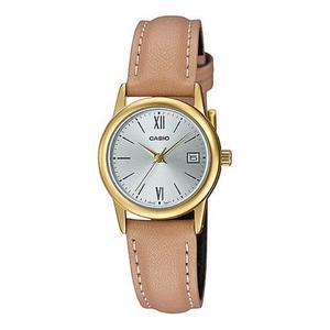 Часы CASIO Female DRESS Japan / South Korea Fashion Waterproof Brown Analog, коричневый