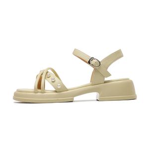 VAEL Женские сандалии на одной застежке желтые, цвет Yellow