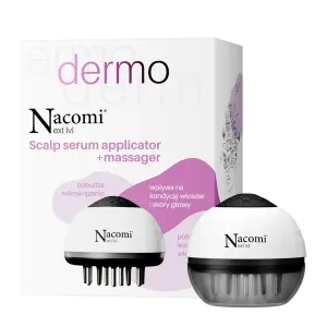 Аппликатор для нанесения сыворотки на кожу головы + массажер для кожи головы, 1 шт. Nacomi Next level dermo