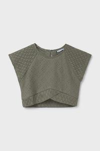 Детская блузка Mayoral, зеленый