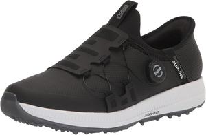 Мужские гольф обувь Skechers Go Golf Elite 5 Slip-In Twist Fit водонепроницаемые, белый/черный