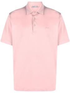 Herno рубашка поло с вышитым логотипом, розовый