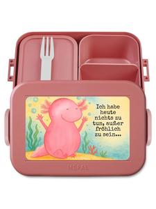 Mr. & Mrs. Panda Дизайн ланч-бокса «Ура, аксолотль!» с надписью пастельно-красного цвета