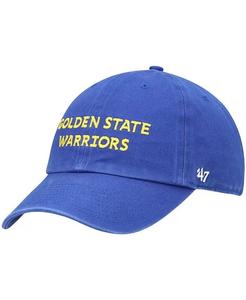 Мужская регулируемая кепка Royal Golden State Warriors Clean Up с надписью '47 Brand, синий