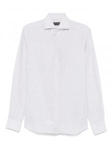 Льняная рубашка Dell'oglio, серый