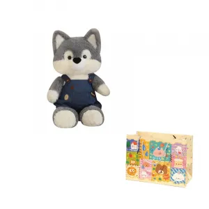 Плюшевая куколка Run Collection высотой 30см/50см Small bubble, Dressed-Up Running Wolf