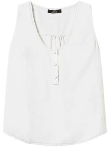 Топ TWINSET с вышитой отделкой, белый