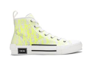Кроссовки Dior B23 High Dior Oblique - White Yellow, желтый