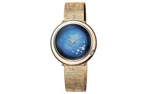 CITIZEN Часы Solar Quartz Movement Stainless Steel Strap Watch Women's Watch Blue Dial, Gold