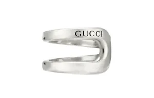 GUCCI Кольца Horsebit 925 Sterling Silver для женщин серебряные