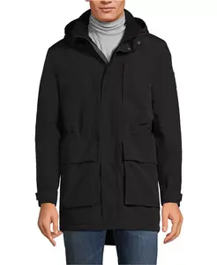 Мужская утепленная парка Squall Waterproof Lands' End, черный