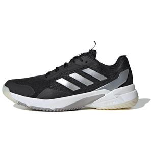 Женские кроссовки Crazyflight 6 для тренировок с амортизацией и вентиляцией низкие Adidas, черный/белый