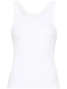 Топ в рубчик с принтом Numbers MM6 Maison Margiela, белый