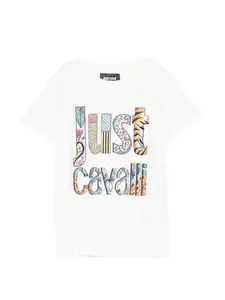 Футболка с принтом Just Cavalli, белый
