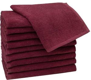 Гостевое полотенце Zollner 00000282 10 шт, 30x1x50 см, бордовый
