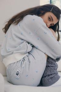 Свитшот с цветочным принтом Rienda, цвет Gry