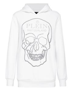 Толстовка с капюшоном Crystal Skull PHILIPP PLEIN, белый