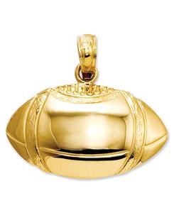 Подвеска из 14-каратного золота, подвеска в виде футбольного мяча Macy's, No Color