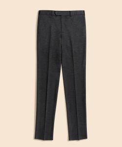 Брюки узкие из трикотажа мокроди из шерсти и полиэстера, однотонные, с зауженным кроем.