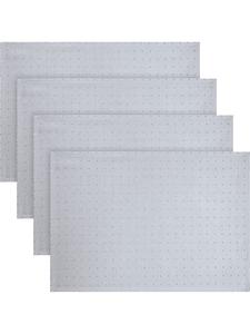 Redbest  Жаккардовые, хлопчатобумажные, тканые салфетки, набор из 4 штук, Alcona, серебристый цвет