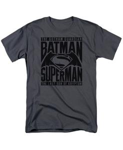 Мужская футболка с коротким рукавом для титульных боев Batman V Superman, Charcoal