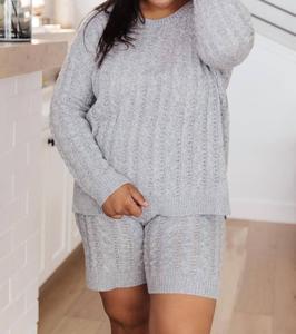 Camila вязаный свитер в сером цвете Cozy Casual, серый