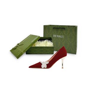 Dunnu Туфли на тонком каблуке, женские, красные