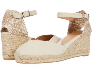 Туфли CASTANER Chiarita 60 mm Wedge Espadrille, слоновая кость