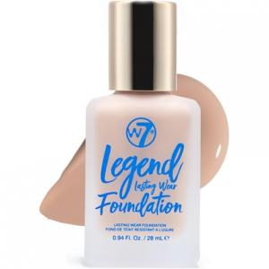 Легендарная тональная основа Кремовая жидкая тональная основа для пор Полуматовая средняя степень покрытия 28 мл Натуральный бежевый W7