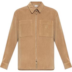 Burberry Свободная фланелевая рубашка, Beige