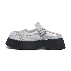 Износостойкие закрытые тапочки для женщин EGCHI, серебро