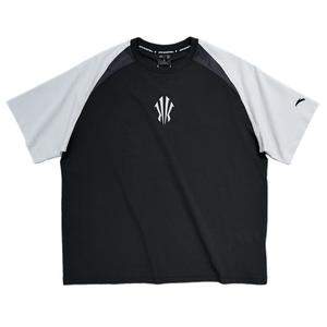 ANTA Футболка унисекс черно-серого цвета