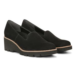Женские черные замшевые туфли Vionic Willa Loafers с круглым носком, на танкетке, GAL1730 Vionic, черный