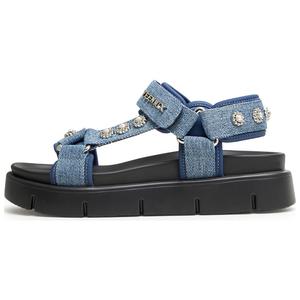 Пляжные сандалии Teenmix женские однотонные голубые